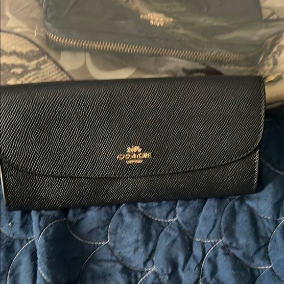 Coach Black Leather Wallet - Picture 1 of 4